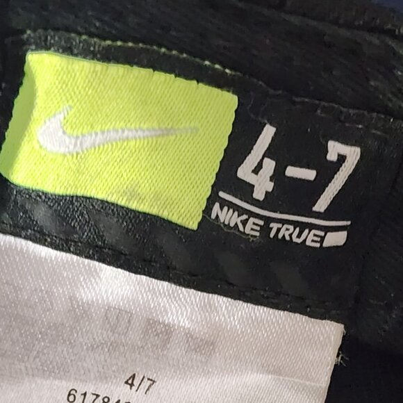 Nike True Limitless Black with White Swoosh Logo Kids Adjustable Hat Size 4-7 - Picture 12 of 16